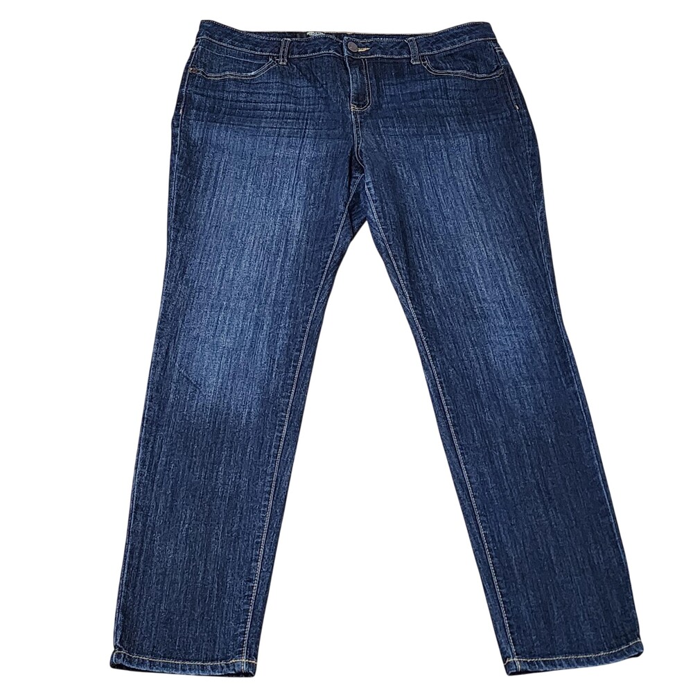 Simply Vera Vera Wang Jeans Womens 14 Blue Skinny Medium Wash Stretch Denim